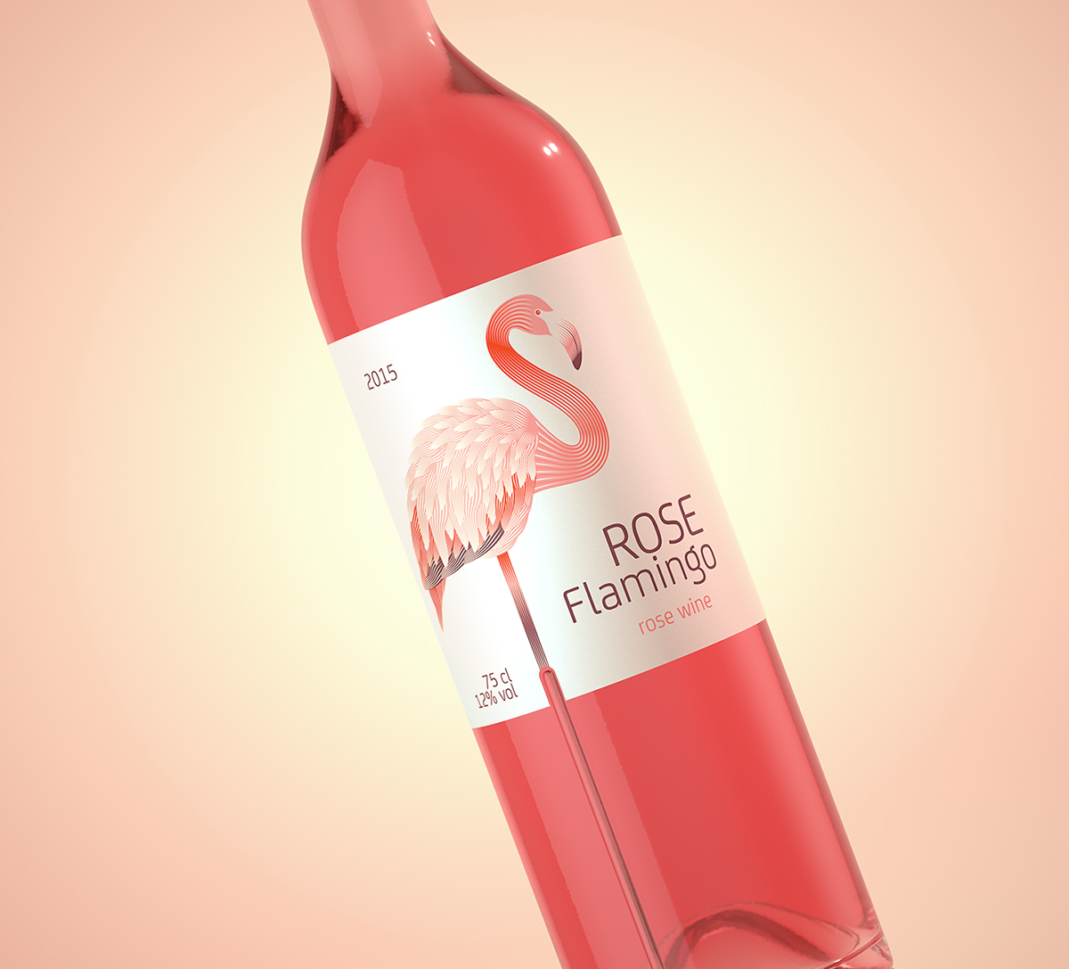 Rose Flamingo Wine  玫瑰火烈鸟酒包装78.jpg