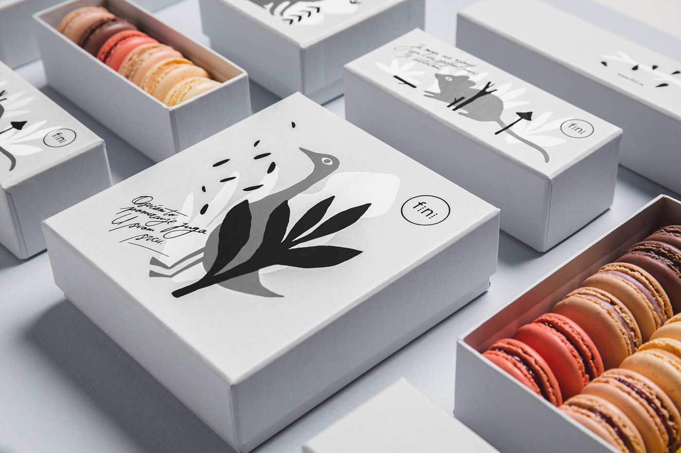 神奇的森林马卡龙食品包装设计1.jpg